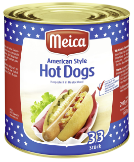 Meica Truemans Hot Dogs 33 Hot Dog Würstchen, 77%...
