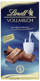 Lindt Schokolade Vollmilch 100 g Tafel