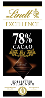 Lindt Edelbitter-Schokolade Excellence - 100 g Tafel