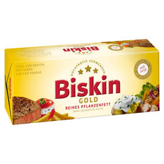 Biskin Gold Reines Pflanzenfett 100 % Fett - 1 x 1 kg...