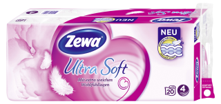 Zewa Ultra Soft Toilettenpapier 20 x 150 Blatt 4 lagig
