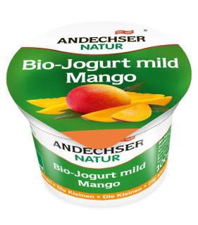 Andechser BIO Fruchtjoghurt mild Mango 3,7 % Fett - 100 g Packung
