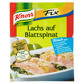Knorr Fix Lachs auf Blattspinat - 28 g Beutel