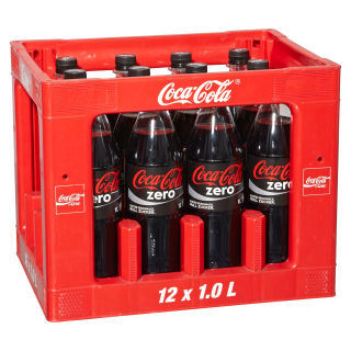 Coca-Cola Zero - 12 x 1,00 l Flaschen