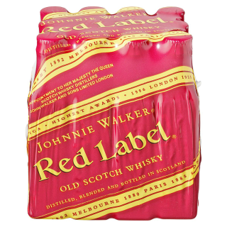 Johnnie Walker Red Label Blended Scotch Whisky 40 % Vol. - 12 x 0,05 l Flaschen