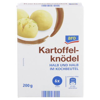 Aro Kartoffelknödel halb & halb 6 Stück im Kochbeutel