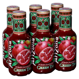 Arizona Pomegranate Green Tea - 6 x 0,50 l Flaschen