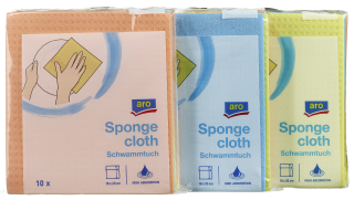 aro Schwammtuch quadratisch 3 x 10 Stück