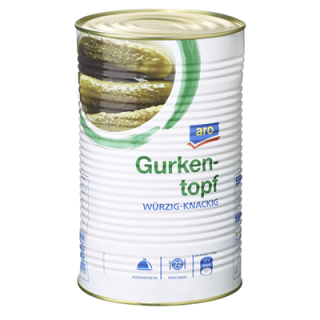 aro Gurkentopf würzig-knackig - 4,25 l Dose