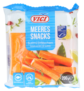 Vici MSC Surimi Sticks Natur - 200 g Packung