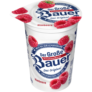 Bauer Fruchtjoghurt, 3,5 % Fett, Himbeere gekühlt - 250 g Becher