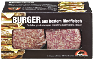 True Wilderness Emsrind Dry Aged Beef Burger - 1,00 kg Packung