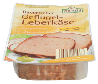 Ponnath Geflügel Leberkäse 400 g - 400 g...
