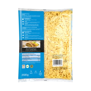 Bürger Schwäbische Eierspätzle g.g.A., 18 % Ei, vorgegart, gekühlt - 2,5 kg Packung