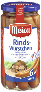 Meica Rindswürstchen extra zart - 380 g Tiegel