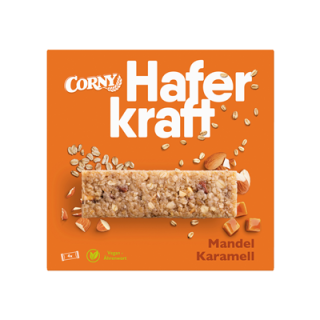 Corny Haferkraft-Riegel Mandel-Karamell - 140 g Schachtel