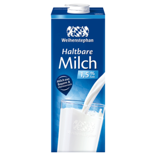 Weihenstephan Haltbare Milch 1,5 % Fett - 1,00 l Packung