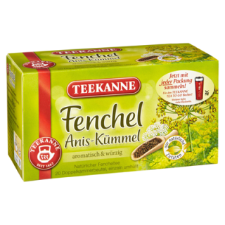 Teekanne Kräuter/ Fenchel Anis Kümmel 20er