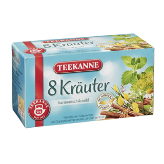 Teekanne Kräutertee 8-Kräuter Teebeutel - 20er
