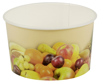 Papstar Eisbecher Weiß Pappe rund Ø 7,5 cm