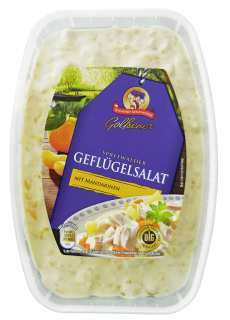 Golßener Spreewälder Geflügelsalat mit Mandarinen - 1 kg Becher