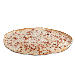 Pizza Lorenzo Flammkuchen Traditionale mit Rahm, Zwiebeln & Speck - 1 x 380 g Packung