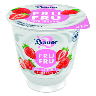 Bauer Der Sahnige Erdbeere Fett - 150 g Becher