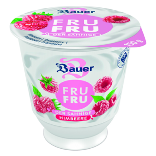 Bauer Sahnejoghurt Himbeere 10 % Fett - 1 x 150 g Becher