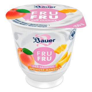 Bauer Sahnejoghurt Aprikose / Mango 10 % Fett - 1 x 150 g...