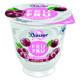 Bauer Sahnejoghurt Kirsche 10 % Fett - 1 x 150 g Becher