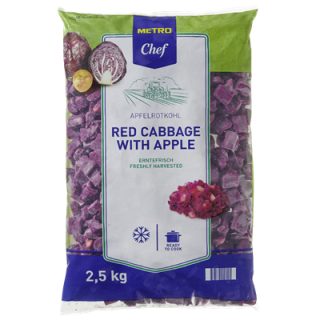 METRO Chef Apfelrotkohl tiefgefroren roh - 2,50 kg Beutel
