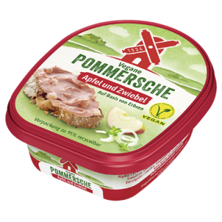 Rügenwalder Mühle Vegane Pommersche mit Apfel und Zwiebel - 125 g Becher