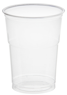 Y Papstar Becher PET 0.4 glasklar/ 50er