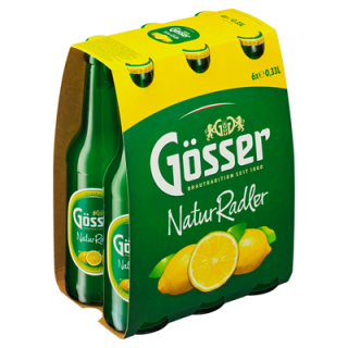 Gösser NaturRadler Zitrone - 6 x 0,33 l Flaschen