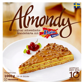 Almondy Mandeltorte mit Daim tiefgefroren - 1,00 kg Packung