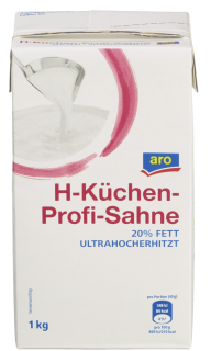 aro H-Küchen-Profi-Sahne 20 % Fett - 1,00 l Packung