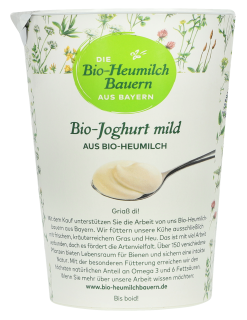 Andechser Bio-Heumilch Joghurt 3,7 % Fett im Milchanteil 3,8 % Fett - 400 g Becher