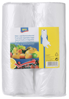 aro Obst- und Gemüsebeutel Transparent Kunststoff
