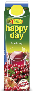 Happy Day Fruchtsaftgetränk Cranberry mind. 30 % Fruchtgehalt - 6 x 1,00 l Packungen