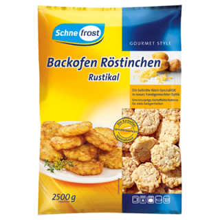 Schne-frost Backofen Röstinchen Rustika tiefgekühlt vorgebacken - 2,50 kg Beutel