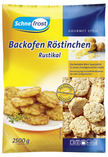 Schne-frost Backofen Röstinchen Rustika tiefgekühlt vorgebacken - 2 x 2,50 kg Beutel
