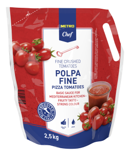 METRO Chef Pizza Tomaten Polpa Fine - 2,50 kg Beutel