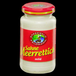 SPREEWALD FELDMANN Sahnemeerrettich 8 % Fett 150 ml Glas
