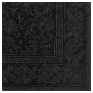 PAPSTAR Servietten Schwarz Royal Collection Ornaments...