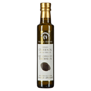 Hellriegel Bella Donna Feines Olivenöl Extra Vergine mit schwarzen Trüffeln - 250 g Flasche