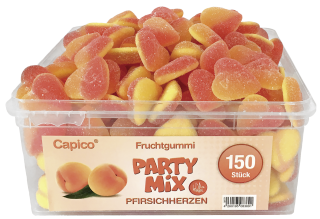 Tise HALAL Capico Fruchtgummi Pfirsich Herzen - 150 g Dose