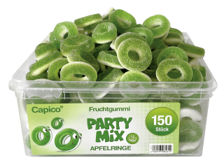 Tise HALAL Capico Fruchtgummi Apfelringe - 150 g Dose