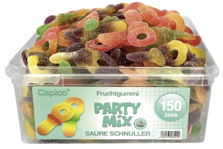 Tise HALAL Capico Fruchtgummi Saure Schnuller - 150 g Dose