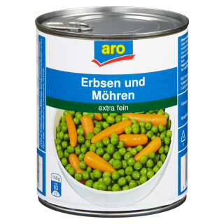 Aro Erbsen mit Möhrchen 850 ml