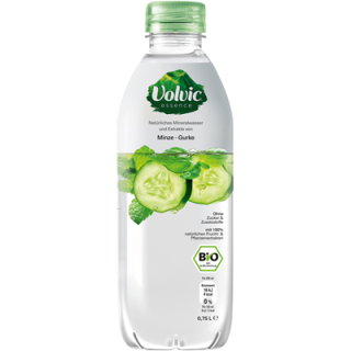 Volvic Essence Mineralwasser mit Gurke-Minze-Basilikum Einweg 6 x 0,75 l Flaschen